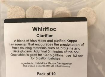 Whirlfloc Tablets