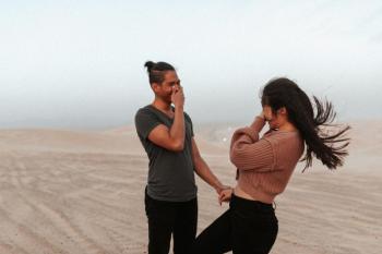 Wild & Windy Couple Session in Glamis, California
