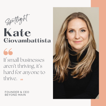 Kate Giovambattista is leading a shop local revolution