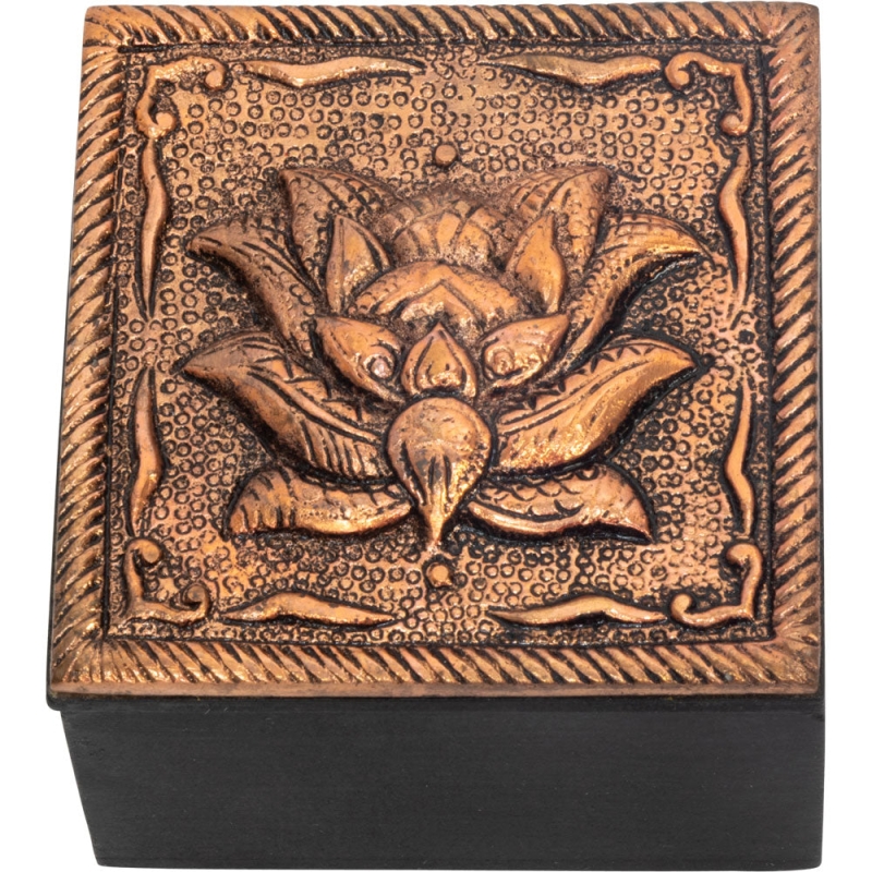 Bronze Lotus Trinket Box