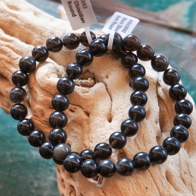 Black Obsidian 8mm Bracelet