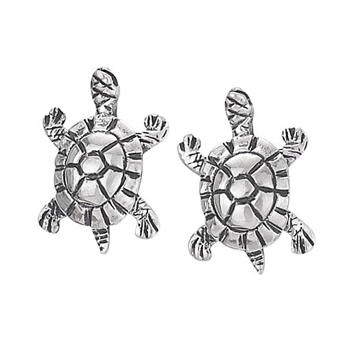 Turtle Silver Stud Earring