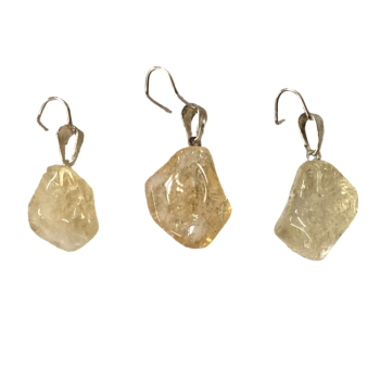 Citrine Tumbled Stone Pendant