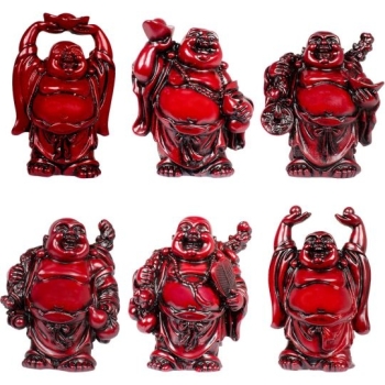 Laughing Buddha 1” Red Color