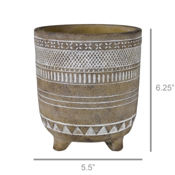 Tribal Footed Pot