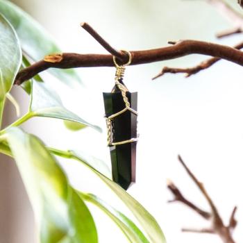 Black Sardonyx Point Pendant