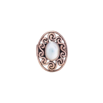Mother of Pearl Copper Ring