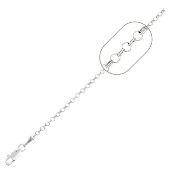 Sterling Silver Shiny Rolo Chain 18\