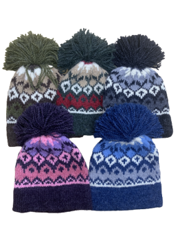 Icelandic Pom Pom Winter Hat