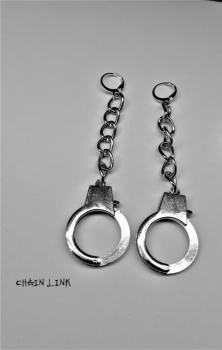 Custom handcuff earrings