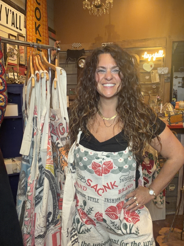 Feed sack overalls 