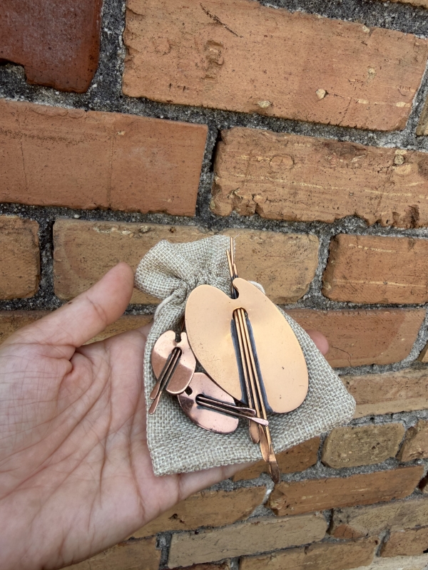 Beautiful bronze art jewelry set