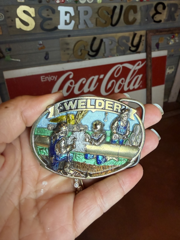 Welder belt buckle 