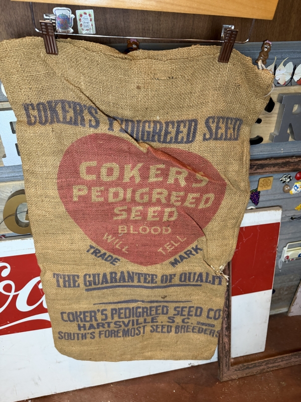 Coker’s seed farm sack