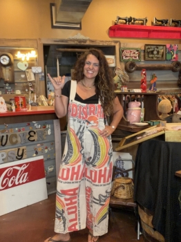 Feed sack overalls 