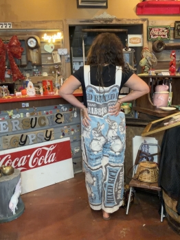 Feed sack overalls 