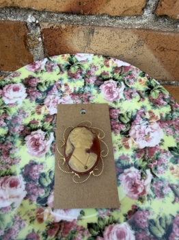 100 year old cameo pin