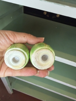 Corn salt and pepper shakers