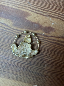 Vintage clown brooch 