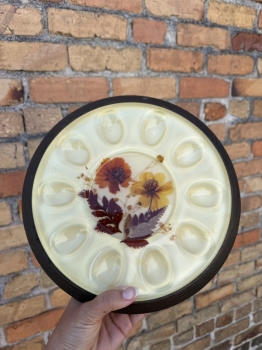 MCM deviled egg platter 