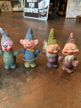 1937 Disney design Snow White and 7 dwarfs candy fill Christmas ornaments 