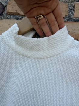 1960s mod white dress