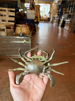 Brass crab ashtray 