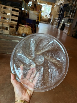 Vintage glass Oyster tray