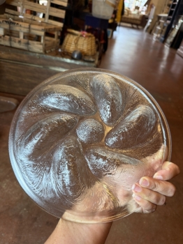 Vintage glass Oyster tray