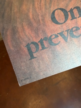 Smokey the bear cardstock 