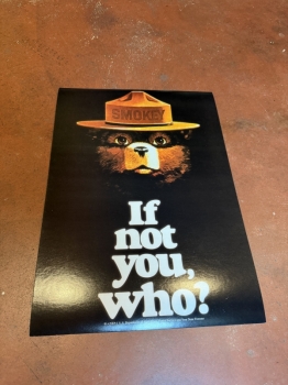 Smokey the bear cardstock 