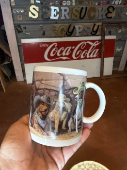 Cowboy doggy coffee mug