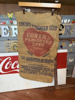Coker’s seed farm sack