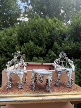 Tramp art chairs
