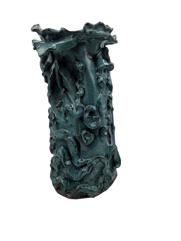Handmade Sea Urchin Pottery Vase