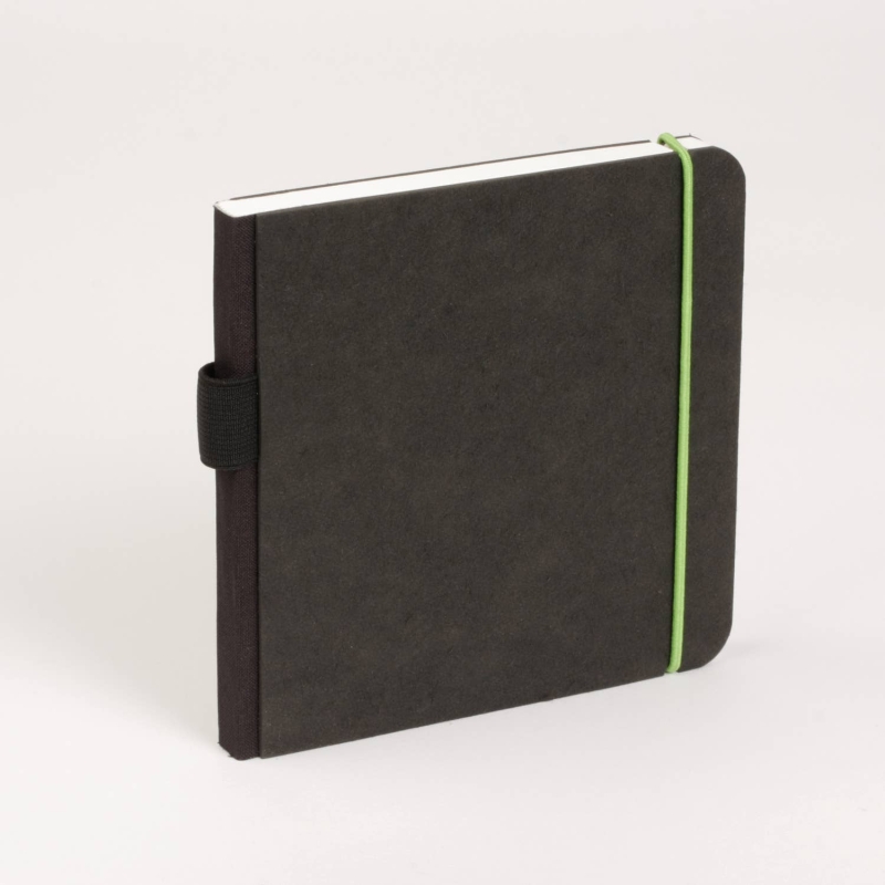 Orange Art/Creative Art Materials - BW Scribble Sketch Books: Blank Green Elastic, 5.1x5.1