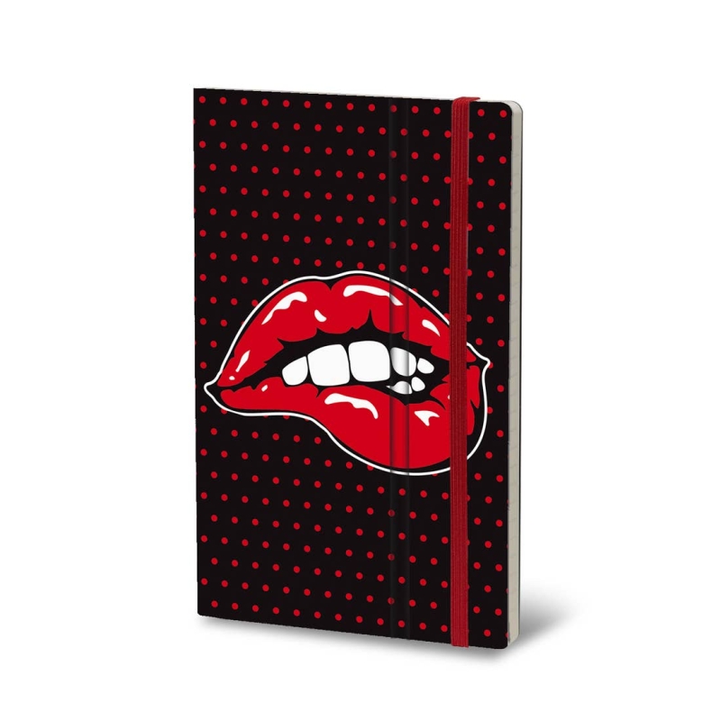 Orange Art/Creative Art Materials - Stifflex Pop Series Notebook: Black Lips