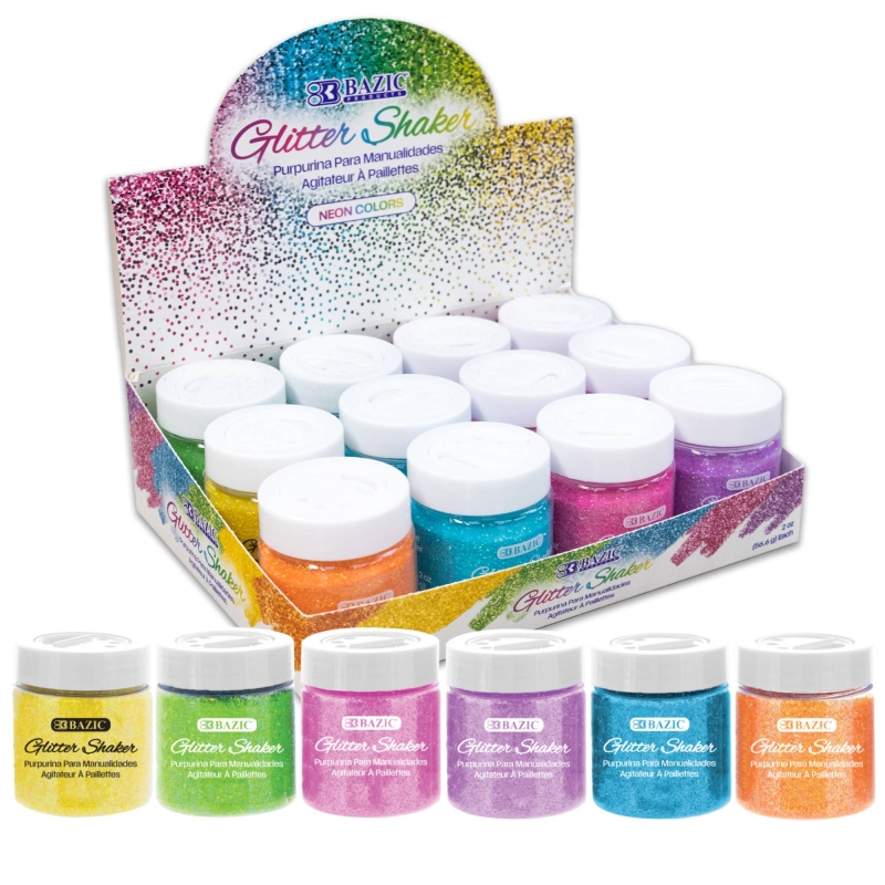 BAZIC Products - Neon Glitter Shaker, 2 Oz: 12