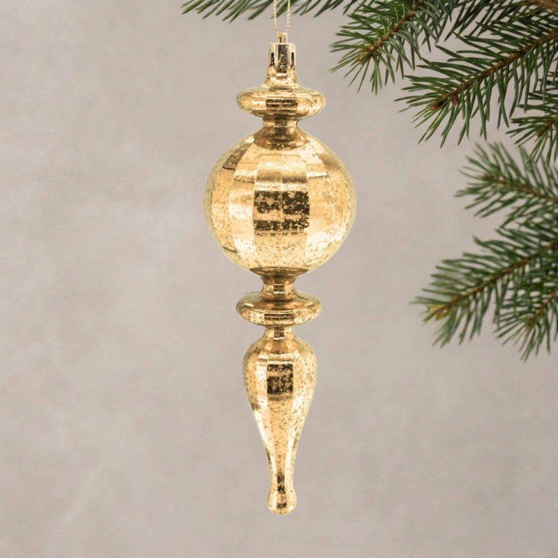 David Christopher's Collection - Mercury Finish Rounded Plastic Finial 7.5