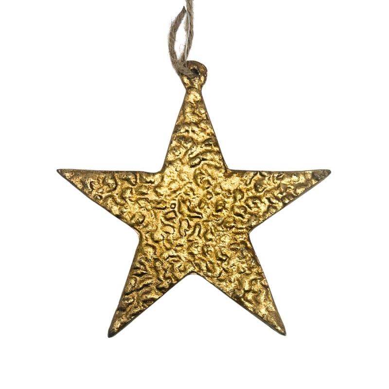 David Christopher's Collection - Ornate Gold Star Ornament 4”