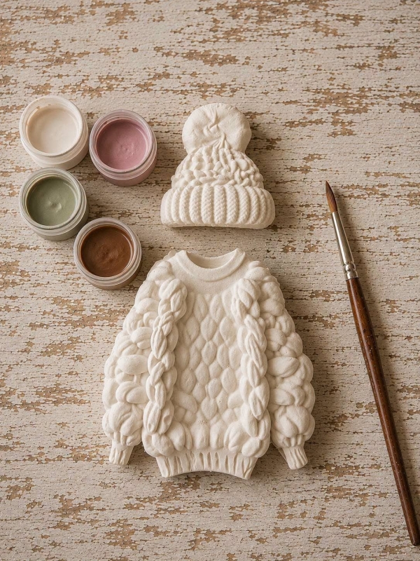 Dreamology ~ The Paper Garden - Cozy Sweater & Hat Plaster Painting Kit