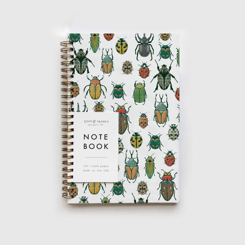 Root & Branch Paper Co. - Beetles Spiral Bound Notebook