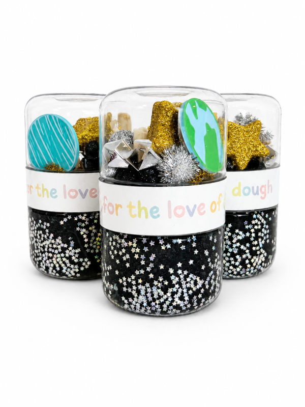 For the Love of Dough Co - Outer Space Sensory Dough Double Jar