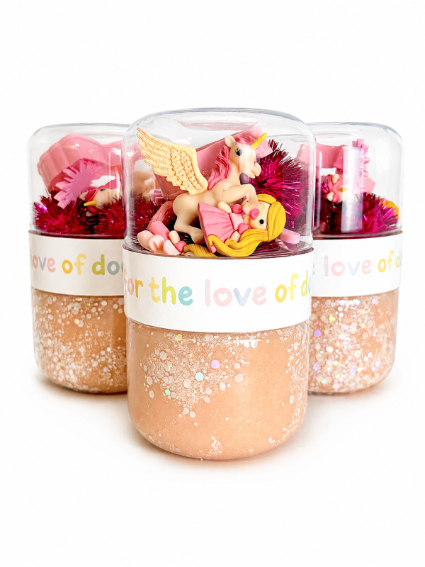 For the Love of Dough Co - Princess Sensory Dough Double Jar