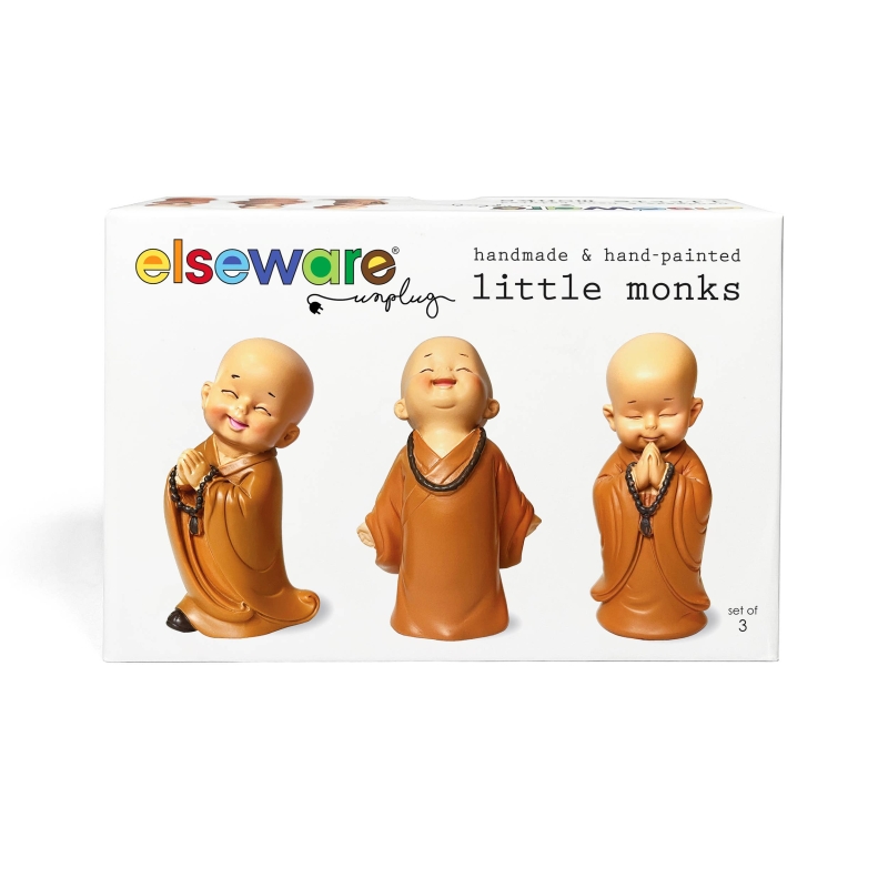 elseware unplug - 3 Little Monks- Handmade Joy for Mental Health & Self-Care
