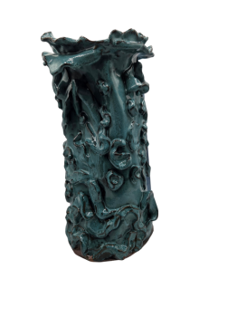Handmade Sea Urchin Pottery Vase