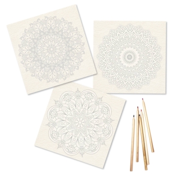 elseware unplug - Mandala Coloring Sheets - Deluxe 110lb Paper, Artist Quality