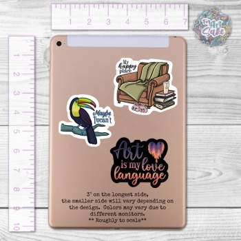 For Art Sake Stickers - Art is My Love Language! Sticker