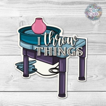 For Art Sake Stickers - I Throw Things