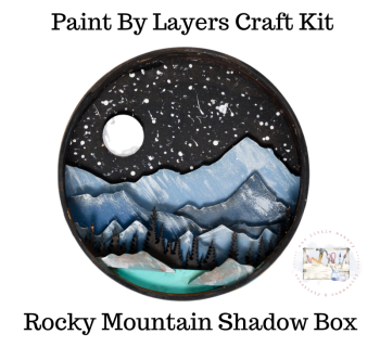 Our Little Makery (US) - The Rocky Mountains Shadow Box Kit